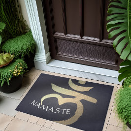 Yoga Studio Welcome Meditation Root Chakra Symbol Deurmat