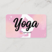 Yoga Studio Yoga Docent Sjablonen Visitekaartje (Achterkant)