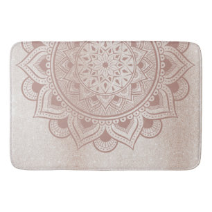 Yoga Studio Yogi Retreat Home Mandala Om Girly Spa Badmat