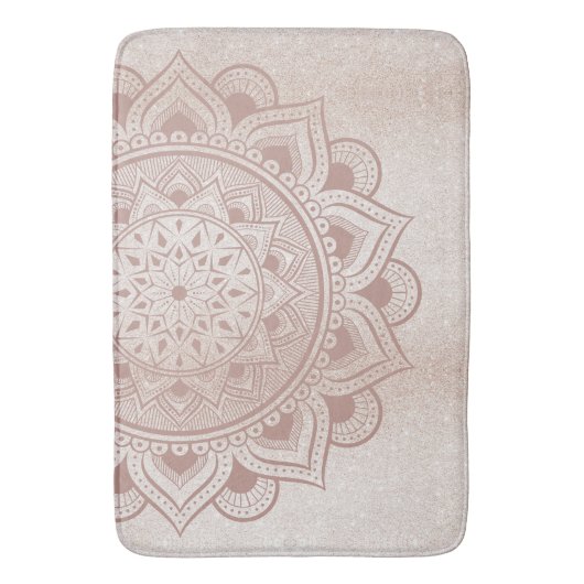 Yoga Studio Yogi Retreat Home Mandala Om Girly Spa Badmat (Voorkant Verticaal)