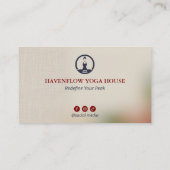 Yoga Studio Zakelijk | Classic House Visitekaartje (Achterkant)