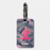 Yoga, Sukhasana, Bagagelabel voor aangepaste naam (Achterkant verticaal)