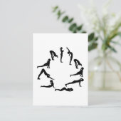 Yoga sun salute briefkaart (Staand voorkant)