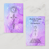 *~* Yoga Sun Woman Moon Nirvana Reiki Massage Visitekaartje (Voorkant / Achterkant)