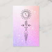 *~* Yoga - Sun Woman Moon Nirvana Reiki Massage Visitekaartje (Voorkant)