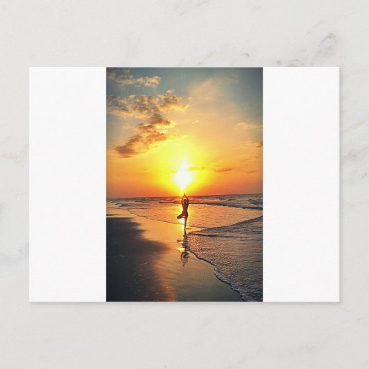 Yoga Sunrise Briefkaart (Voorkant)