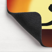 Yoga Sunrise Woman Posing Silhouette Mouse Mat Muismat (Hoek)