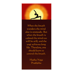 Yoga Sunrise Yoga Instructor Teacher Rack Cards Reclamekaart