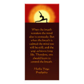 Yoga Sunrise Yoga Instructor Teacher Rack Kaarten Reclamekaart (Voorkant)