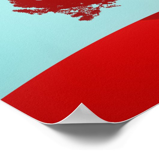 Yoga Sunset Art Poster (Hoek)