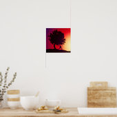 Yoga Sunset Art Poster (Keuken)