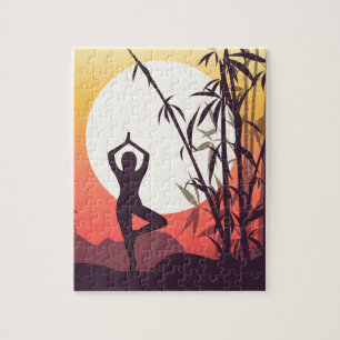 Yoga Sunset Love Legpuzzel