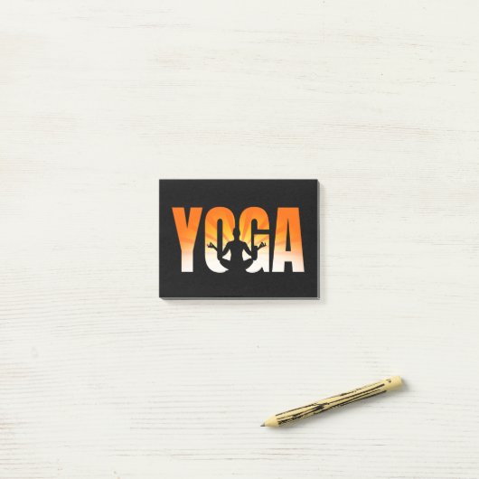 Yoga Sunshine Post-it® Notes (Op bureau)