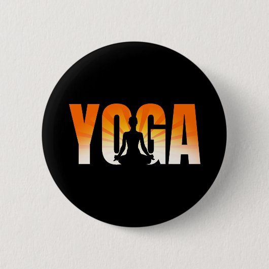 Yoga Sunshine Ronde Button 5,7 Cm (Voorkant)