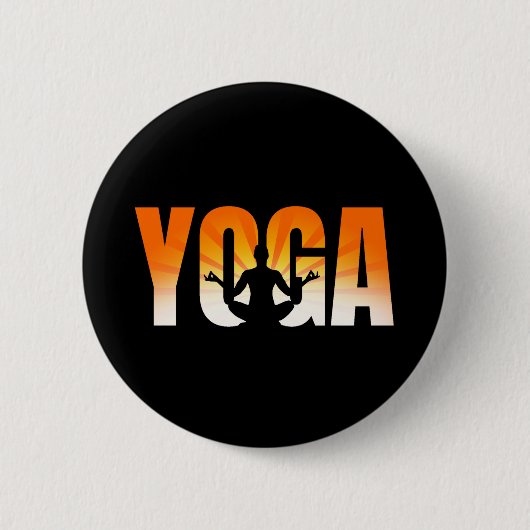 Yoga Sunshine Ronde Button 5,7 Cm (Voorkant)