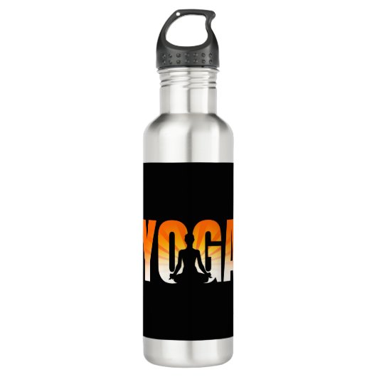 Yoga Sunshine Waterfles (Voorkant)