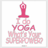 Yoga Superkracht Vinyl Sticker (Vel)