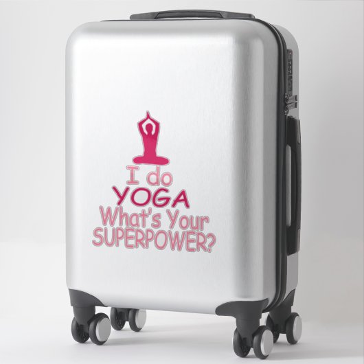 Yoga Superkracht Vinyl Sticker (Koffer)