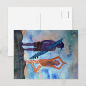 Yoga Surf Sunset Briefkaart (Voorkant / Achterkant)