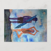 Yoga Surf Sunset Briefkaart (Voorkant)