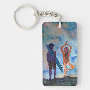 Yoga Surf Sunset Sleutelhanger