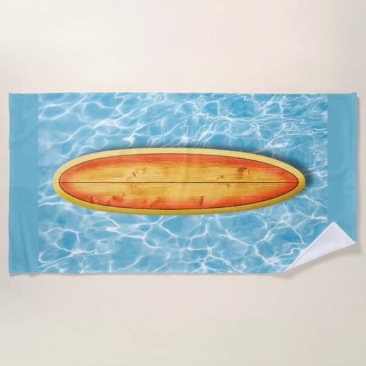 Yoga Surfboard Handdoek (Voorkant)