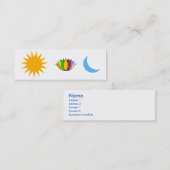 Yoga Symbolen die zichzelf realiseren Mini Visitekaartje (Voorkant / Achterkant)