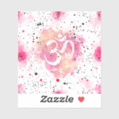 Yoga symbool OMMM Sticker (Vel)