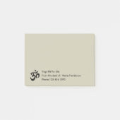 Yoga Symbool Sticky Notepads Post-it® Notes (Voorkant)