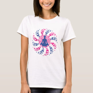 yoga, t-shirt, meditatie, positief+energie, vrede t-shirt