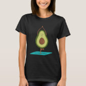 Yoga-T-shirt met Avocado T Shirt-ontwerp T-shirt (Voorkant)