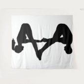 Yoga Tapijt Wandkleed (Voorkant (horizontaal))