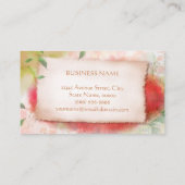 Yoga Teacher - Artistry Waterverf Floral Visitekaartje (Achterkant)