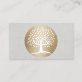 Yoga Teacher Gold Circle & Healing Tree Fitness Visitekaartje (Voorkant)