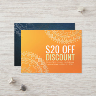Yoga Teacher Gold Mandala Korting Coupon Loyalty