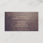 Yoga Teacher Gold om Symbol Mandala Visitekaartje (Achterkant)