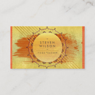 Yoga Teacher Mandala Meditation Holistic Massage Visitekaartje