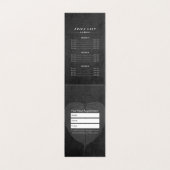 Yoga Teacher Meditation Pose Bodhi Leaf Price List Visitekaartje (Binnenkant ongevouwen)