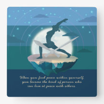 Yoga Teacher Meditation Pose Floating Island Quote