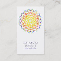 Yoga Teacher Radiance Rainbow Mandala Art