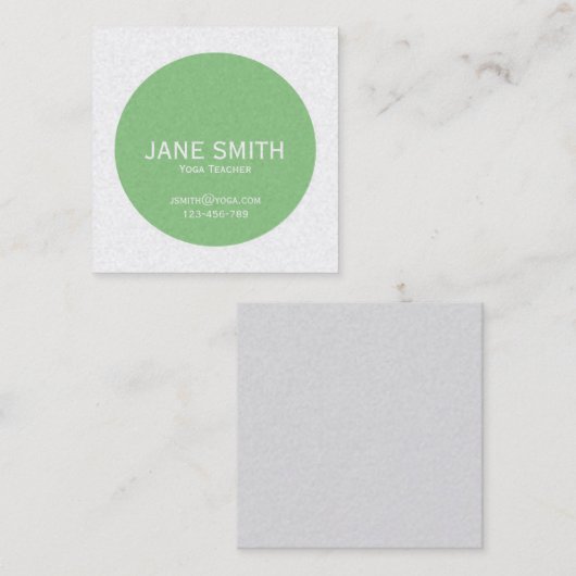 Yoga Teacher Sage Yoga Instructor modern Vierkante Visitekaartje (Voorkant / Achterkant)