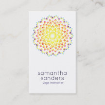 Yoga Teacher Shining Rainbow Mandala
