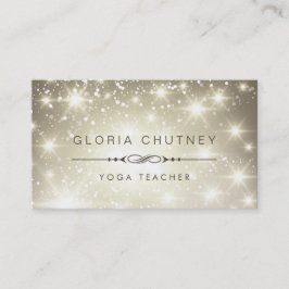 Yoga Teacher - Sparking Bokeh Glitter Visitekaartje