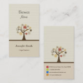 Yoga Teacher - Stijlvol natuurthema Visitekaartje (Voorkant / Achterkant)