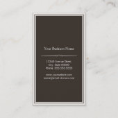 Yoga Teacher - Stylish Wood Texture Visitekaartje (Achterkant)