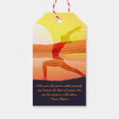 Yoga Teacher Sun Salutation Half Moon Pose Quottes Cadeaulabel (Achterkant)