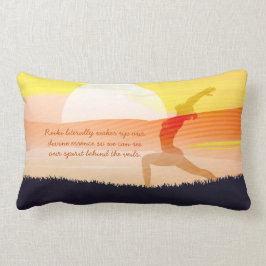 Yoga Teacher Sun Salutation Half Moon Pose Quottes Kussen