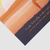 Yoga Teacher Sun Salutation Half Moon Pose Quottes Tissuepapier (Detail)