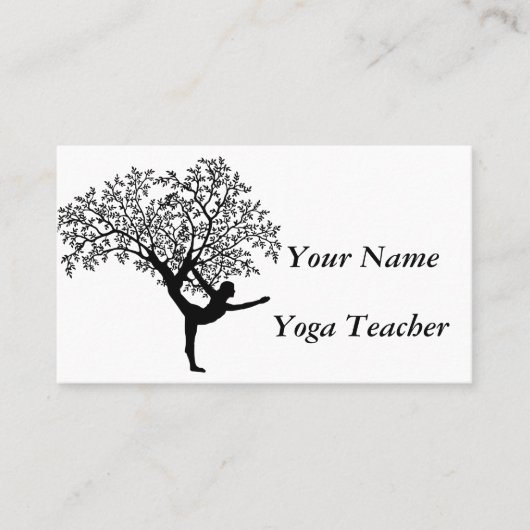 Yoga Teacher Visitekaartje (Voorkant)