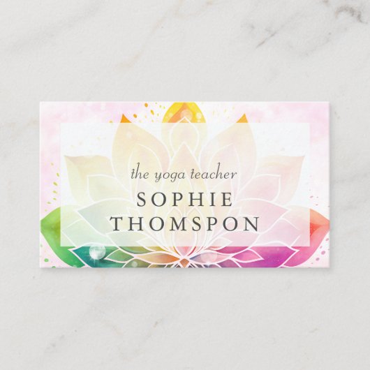 Yoga teacher visitekaartje (Voorkant)